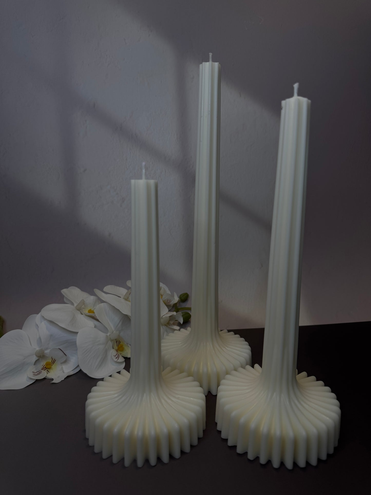 Linéa Collection: Ripple & Fluted Taper Candles