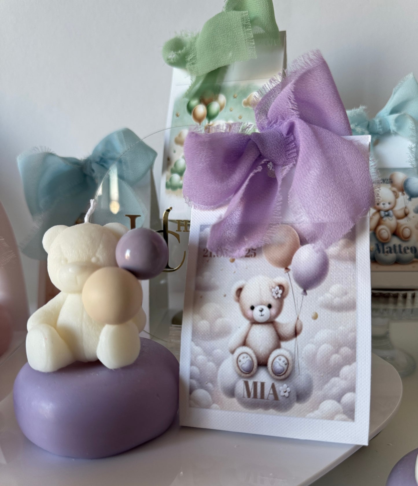 Teddy Balloon Favor