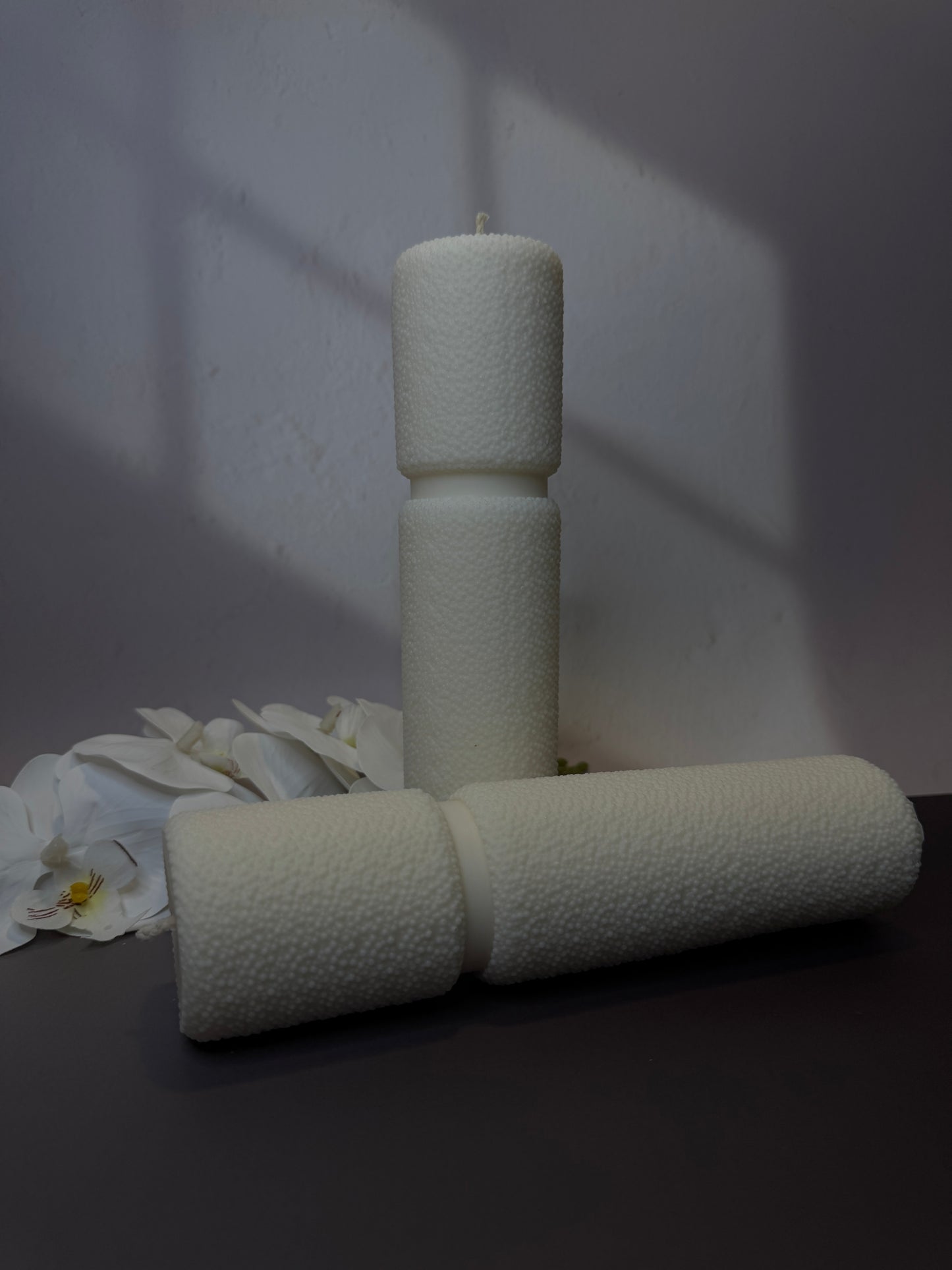Bubbles Pillar Candles