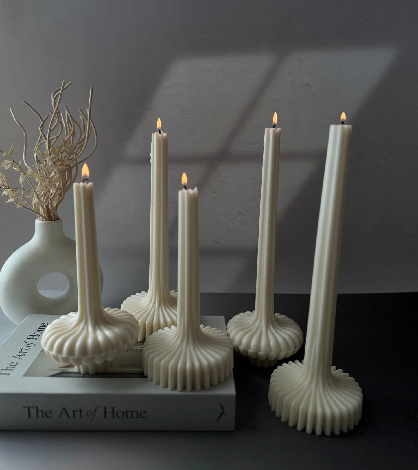 Linéa Collection: Ripple & Fluted Taper Candles