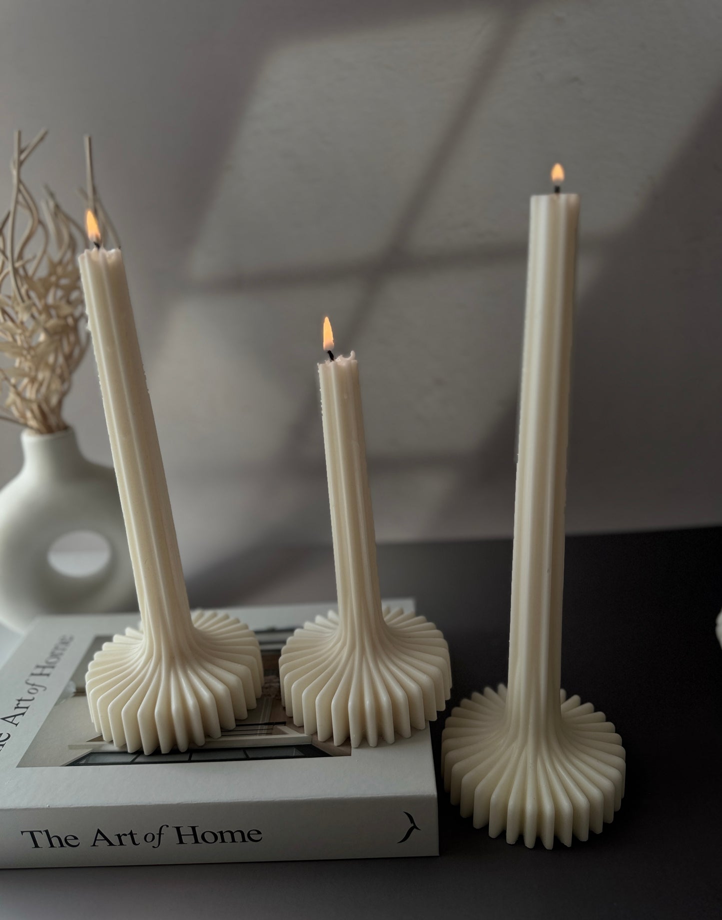 Linéa Collection: Ripple & Fluted Taper Candles