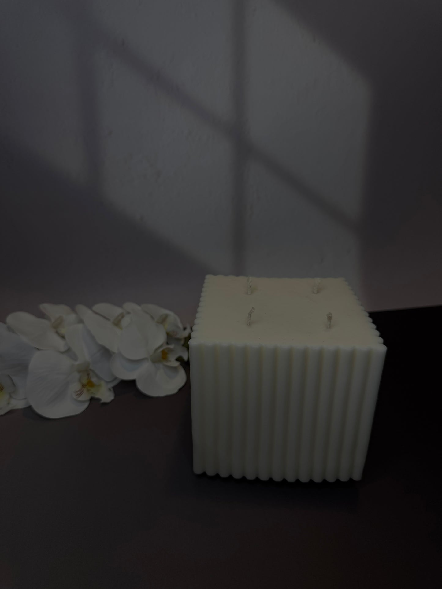 Fluted Block Candle