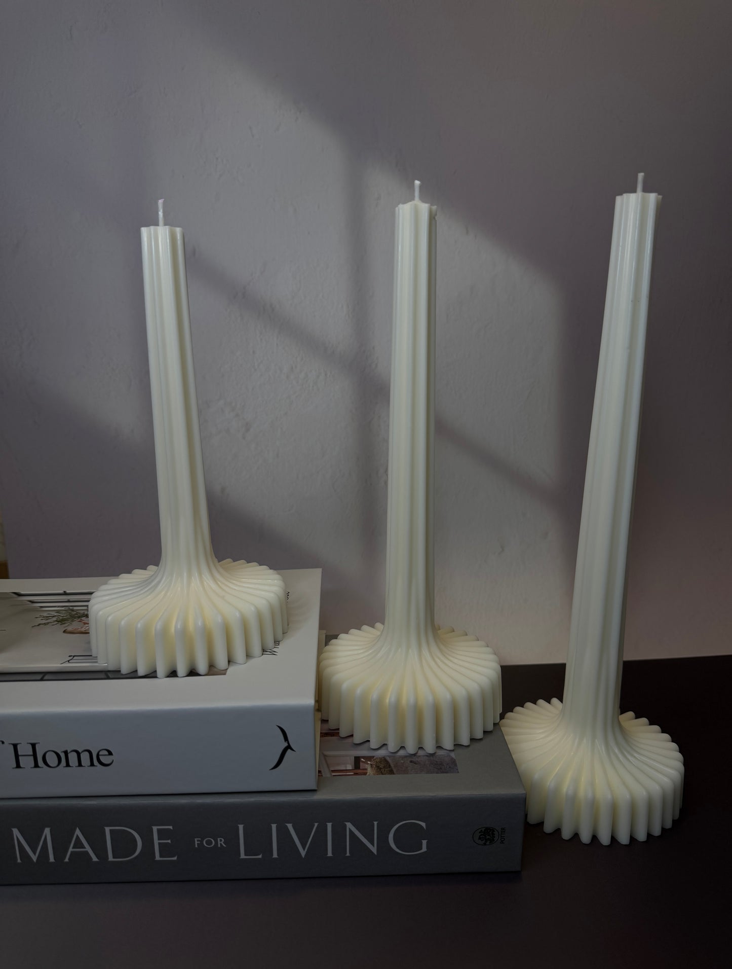 Linéa Collection: Ripple & Fluted Taper Candles
