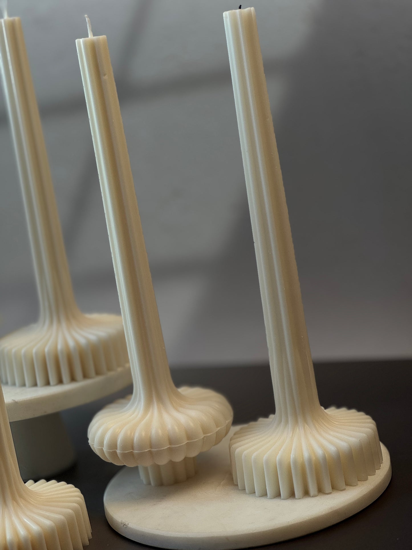 Linéa Collection: Ripple & Fluted Taper Candles