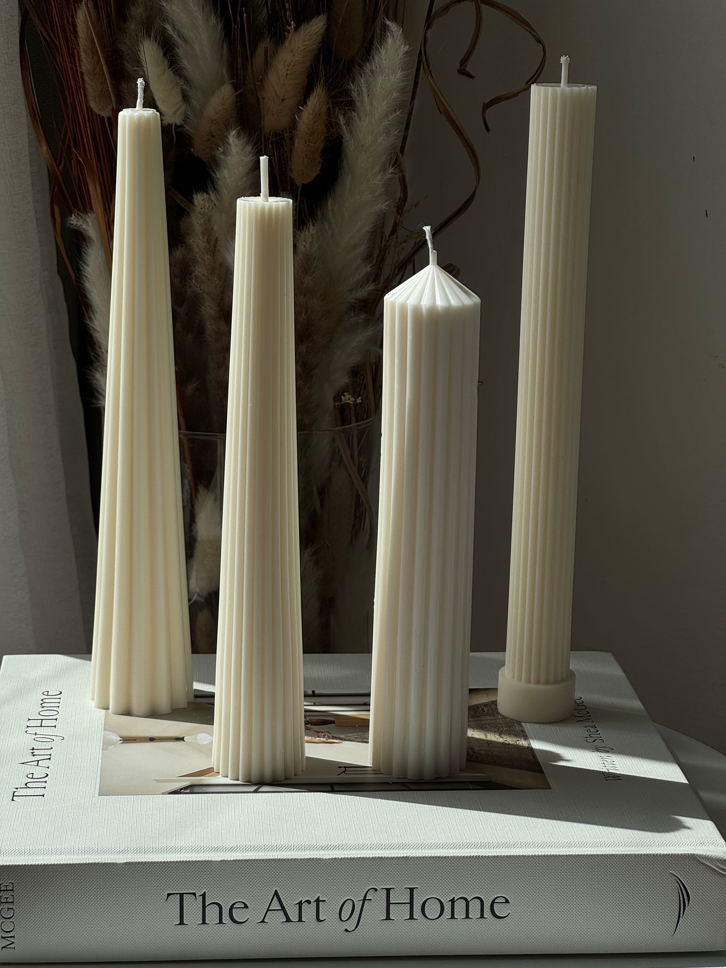 Ribbed Taper Candle Collection