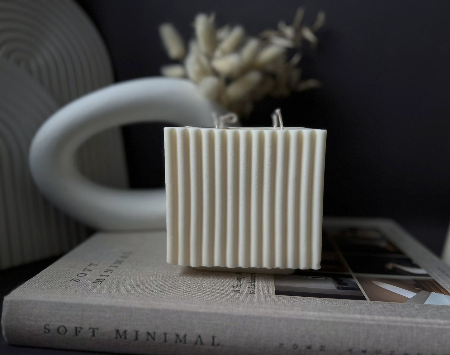 Fluted Block Candle