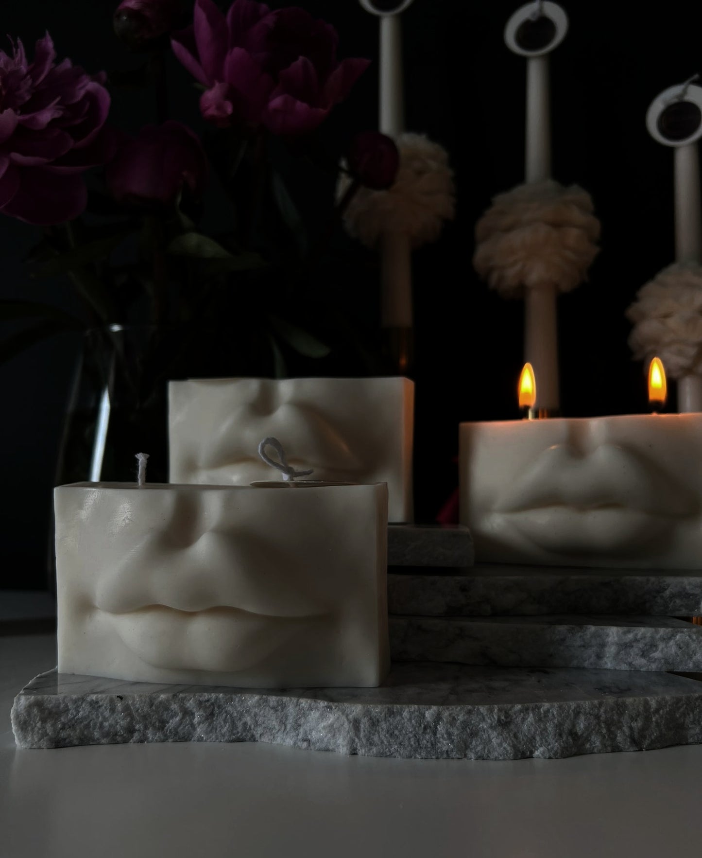 Lips Candle