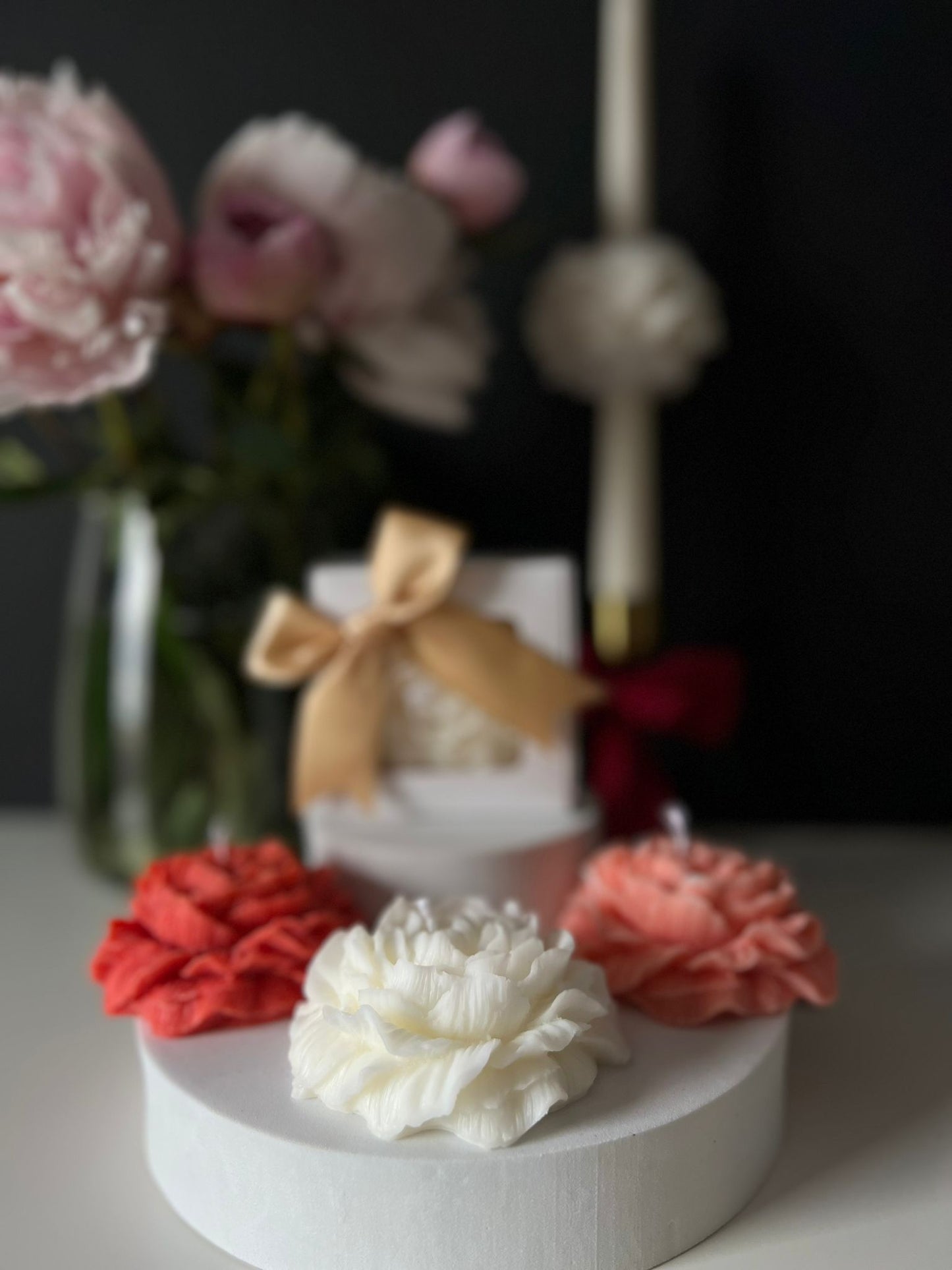 Peony Bloom Candles