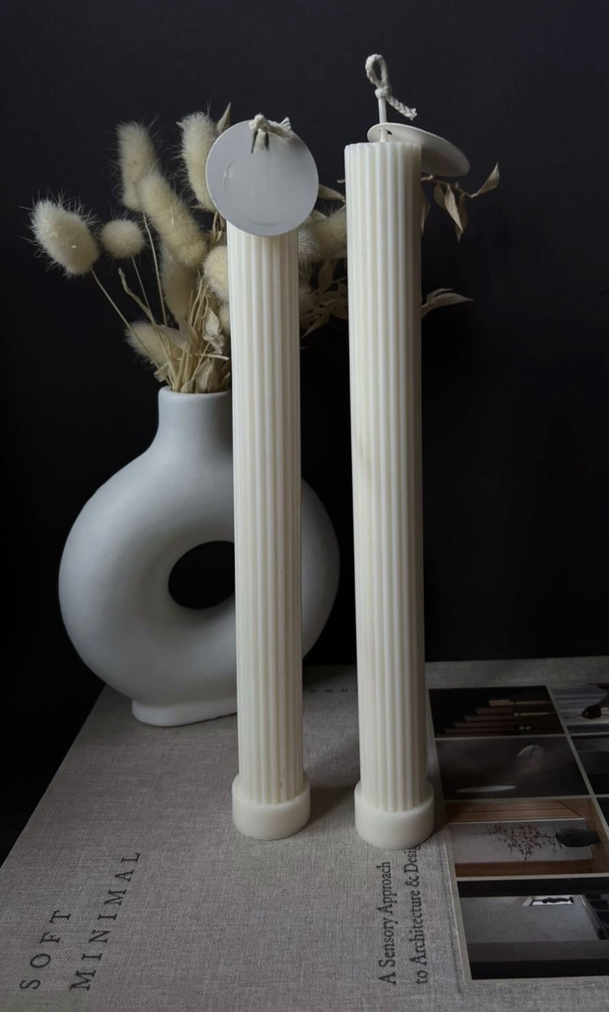 Ribbed Taper Candle Collection