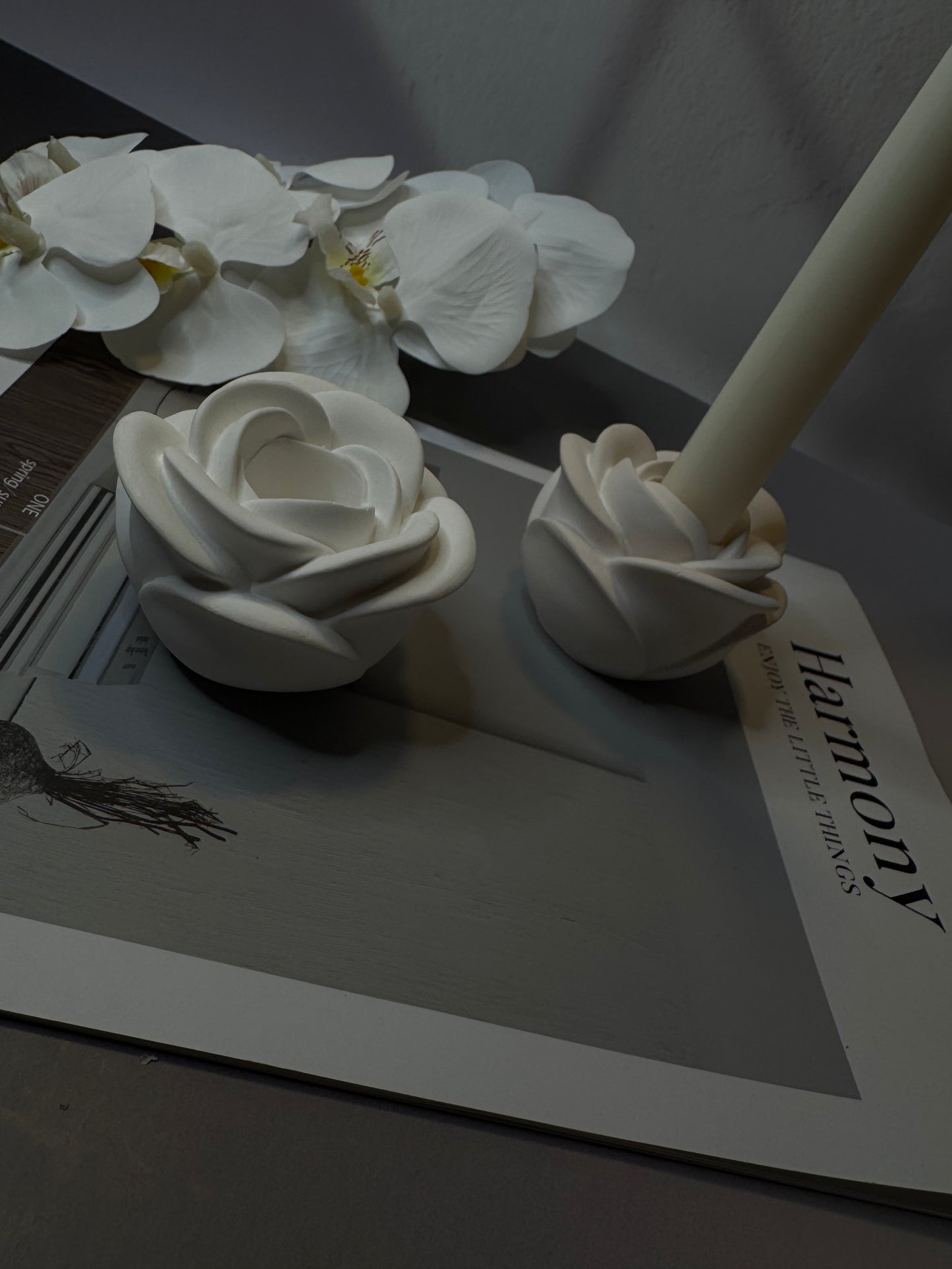 Rose Bloom Candle Holder