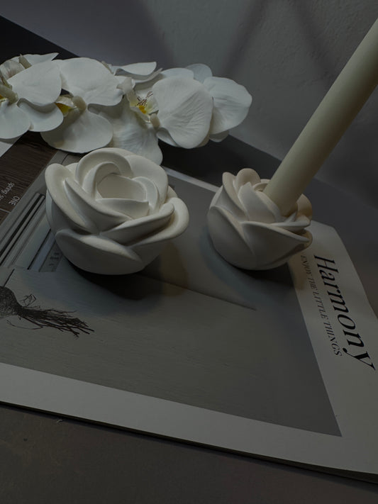 Rose Bloom Candle Holder