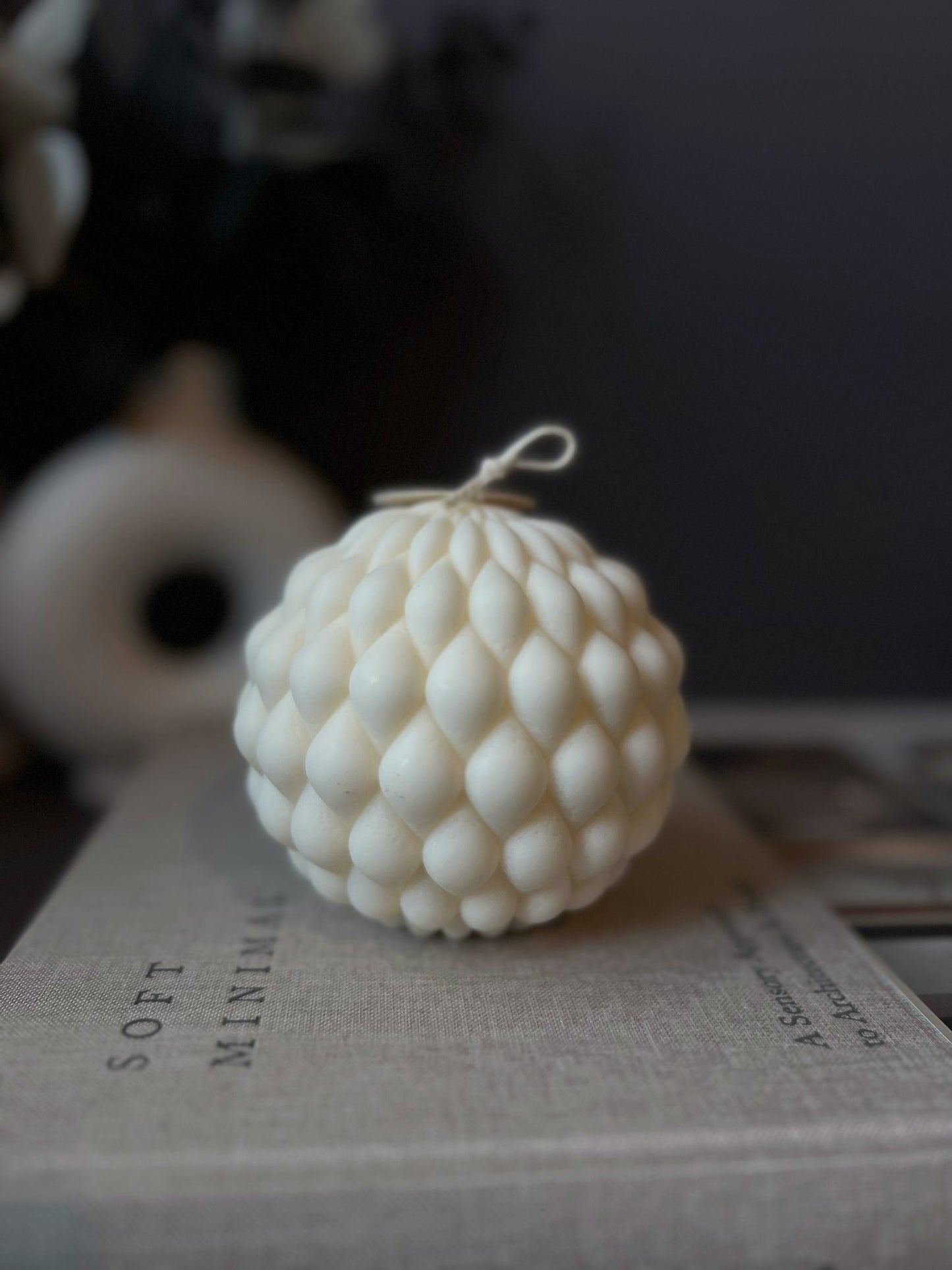 Sculptural Ball & Wave Candles