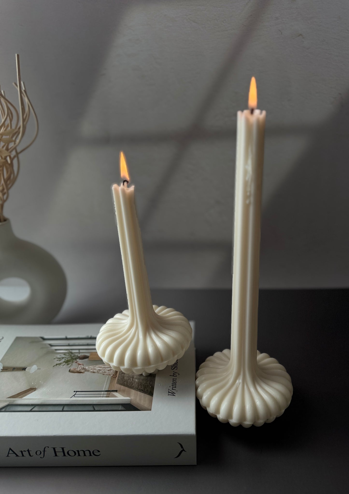 Linéa Collection: Ripple & Fluted Taper Candles