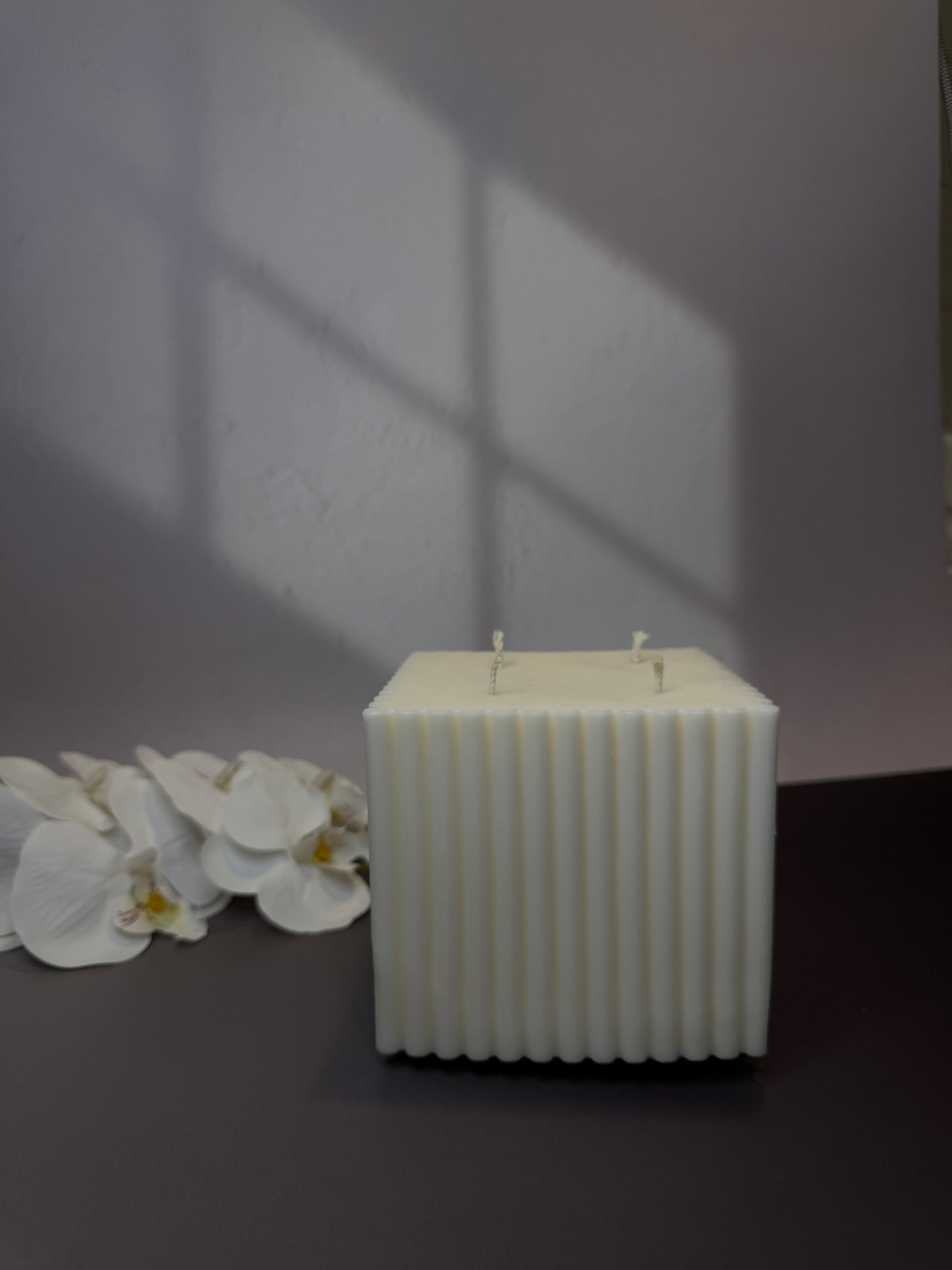 Fluted Block Candle