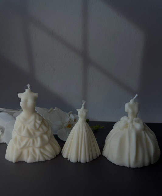 Bride Dress Candles