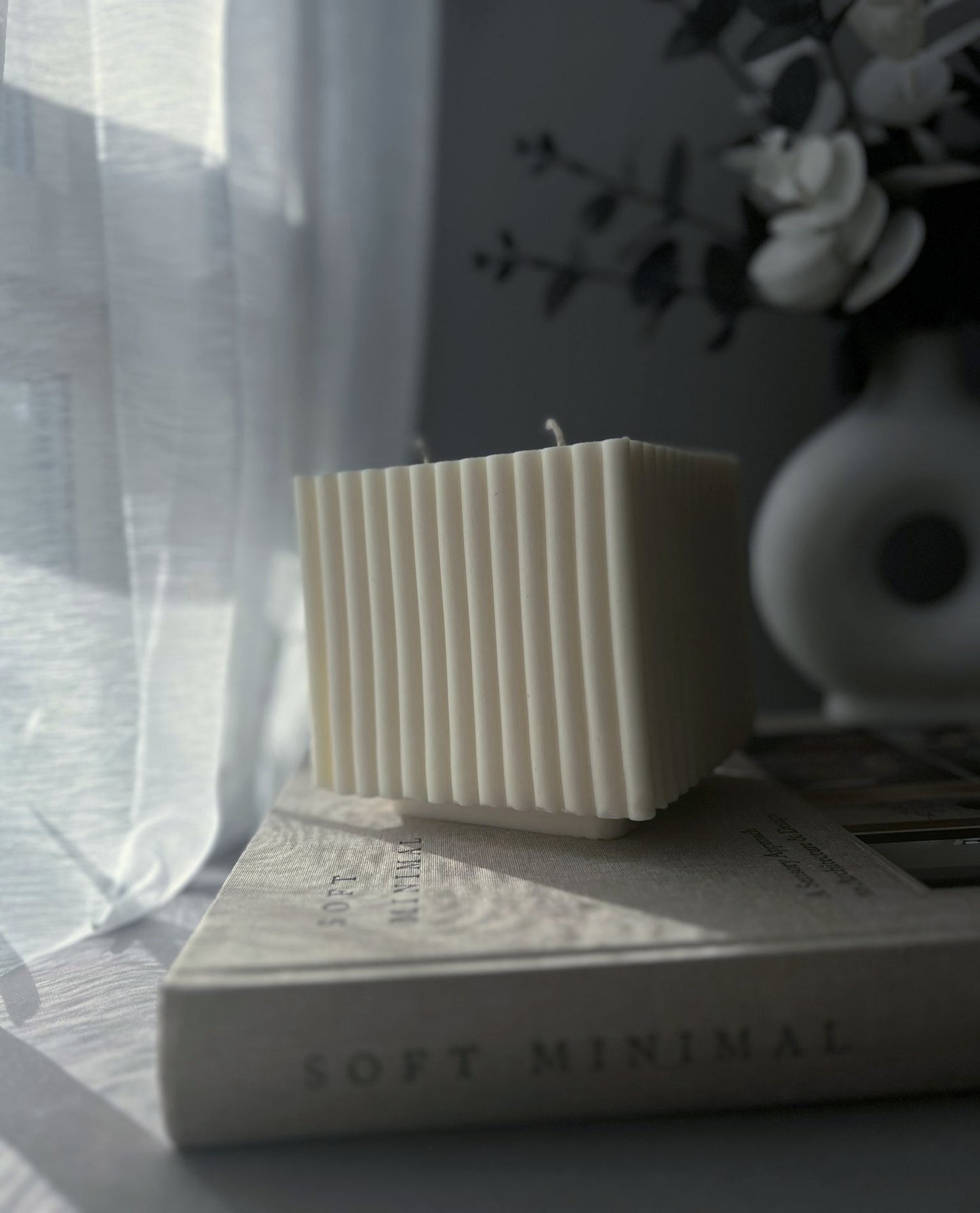 Fluted Block Candle