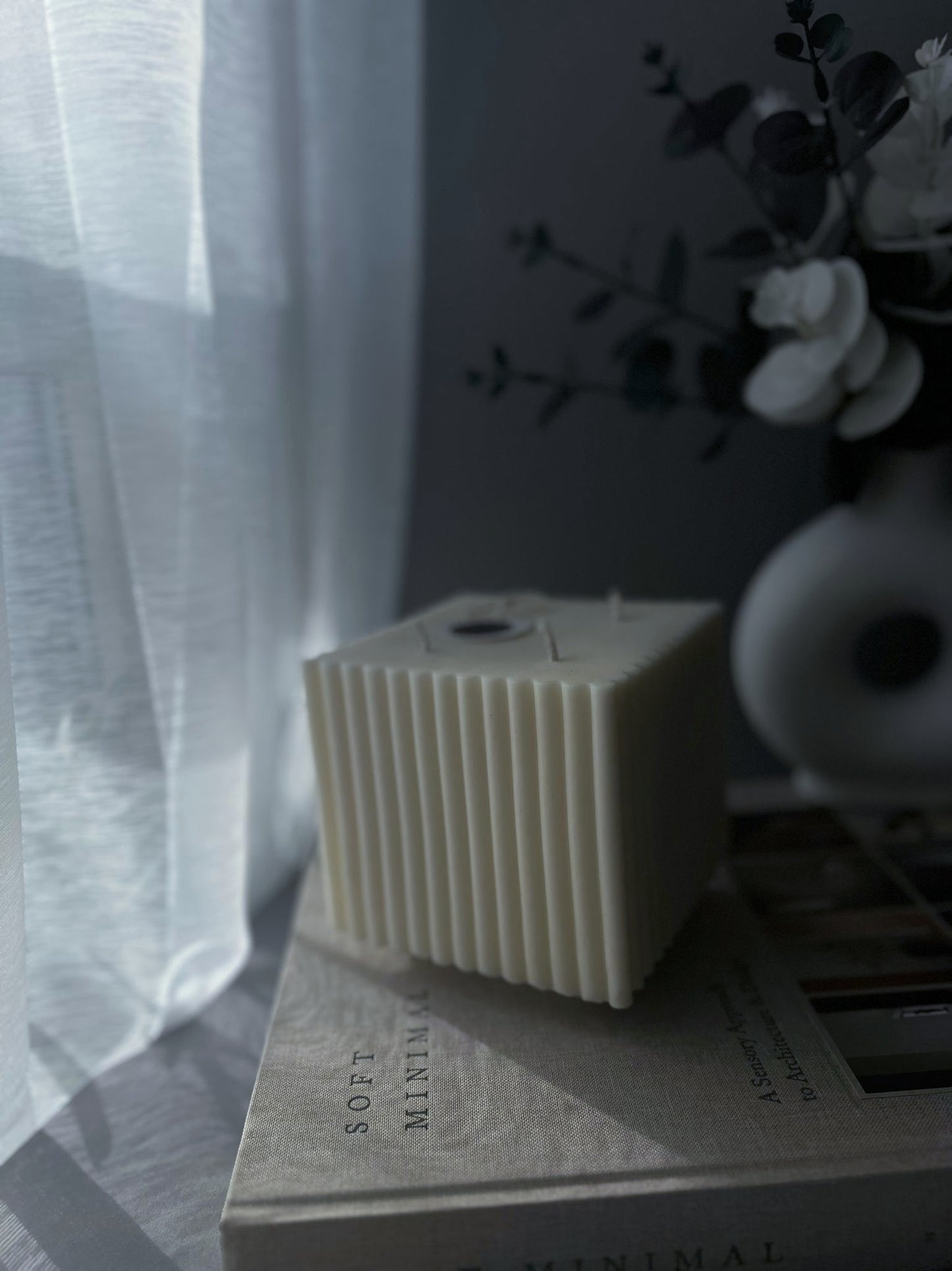 Fluted Block Candle