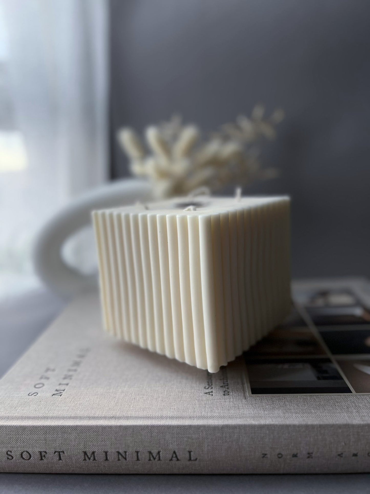 Fluted Block Candle