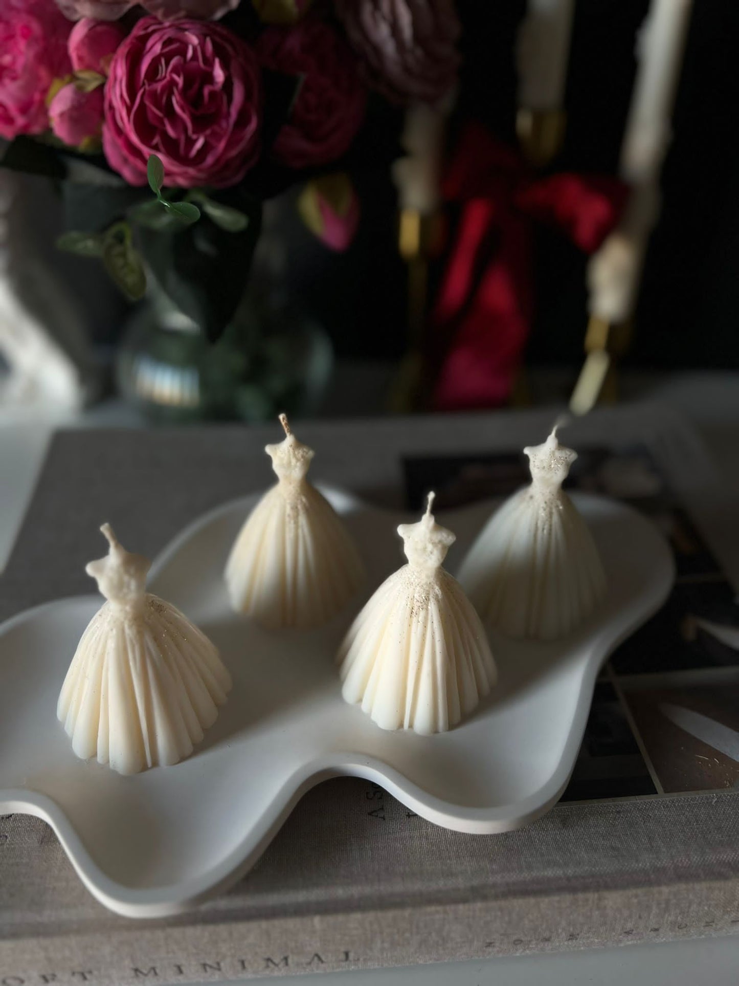Bride Dress Candles