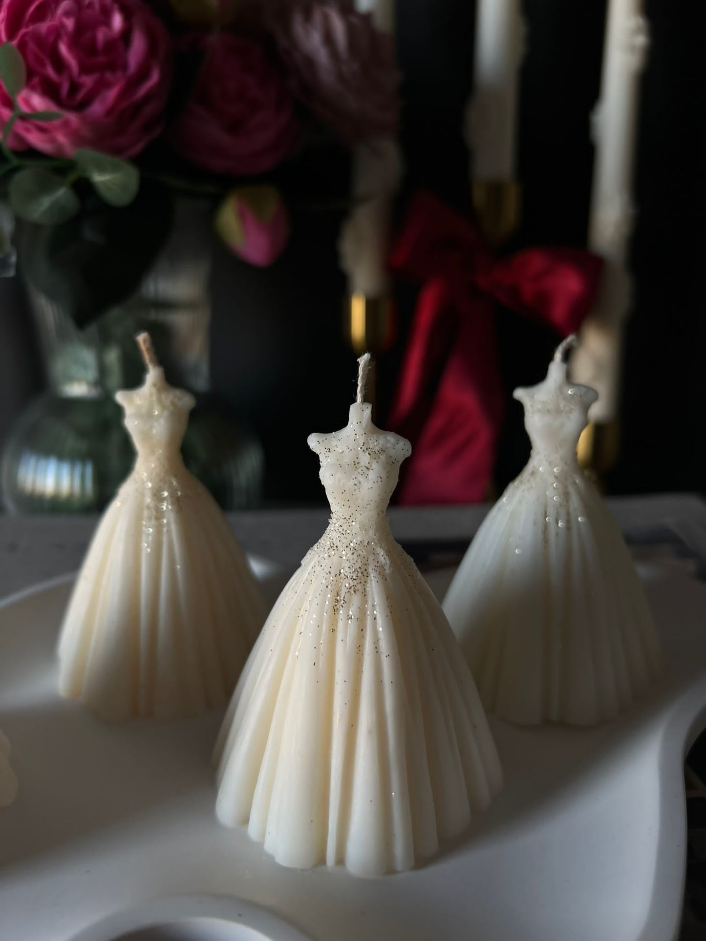 Bride Dress Candles