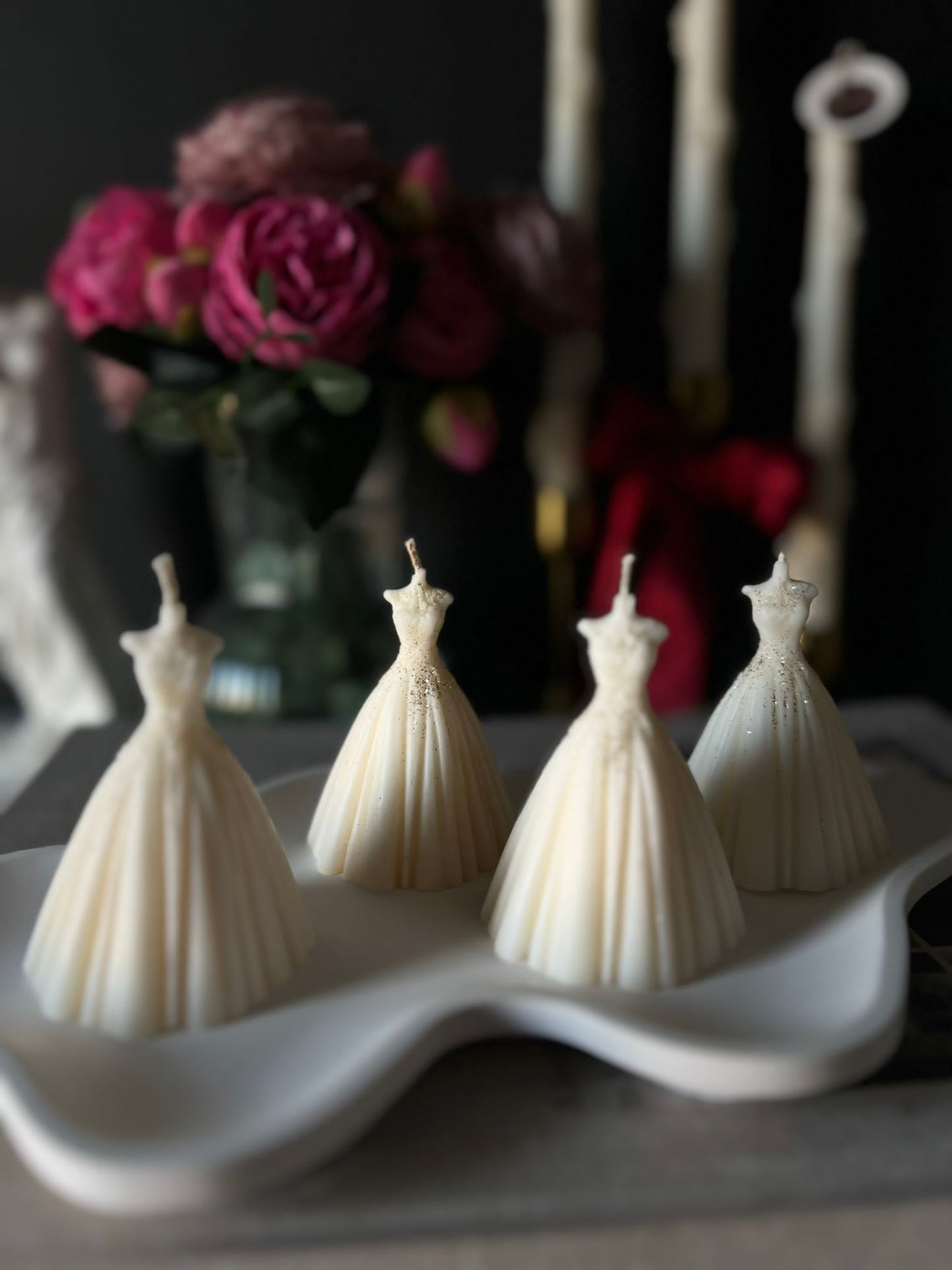 Bride Dress Candles